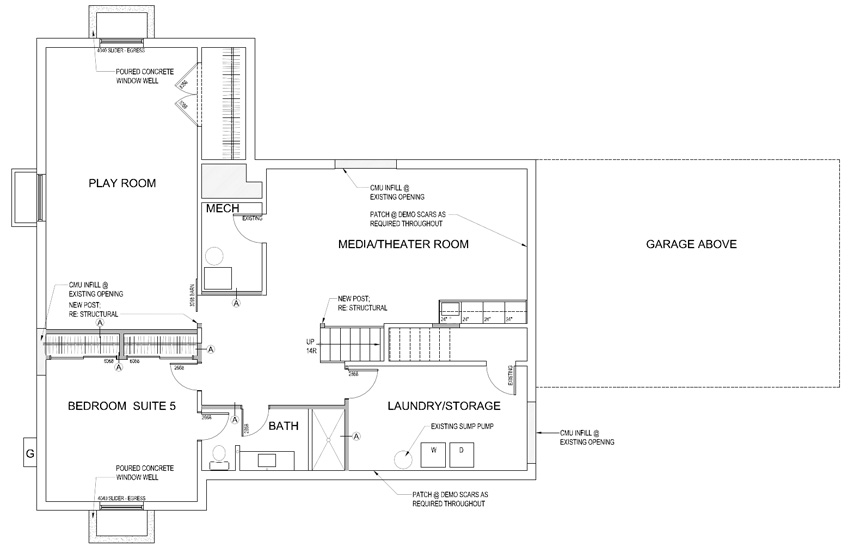 2015 Sunset Idea House Floor Plan - Basement
