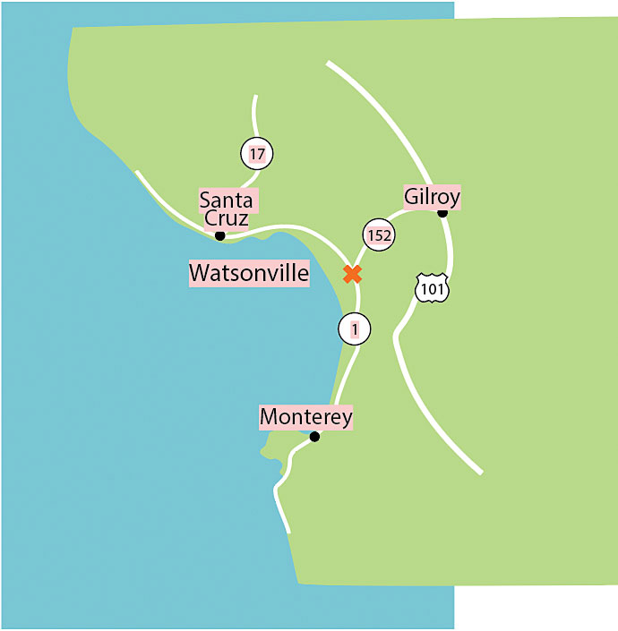 Watsonville map