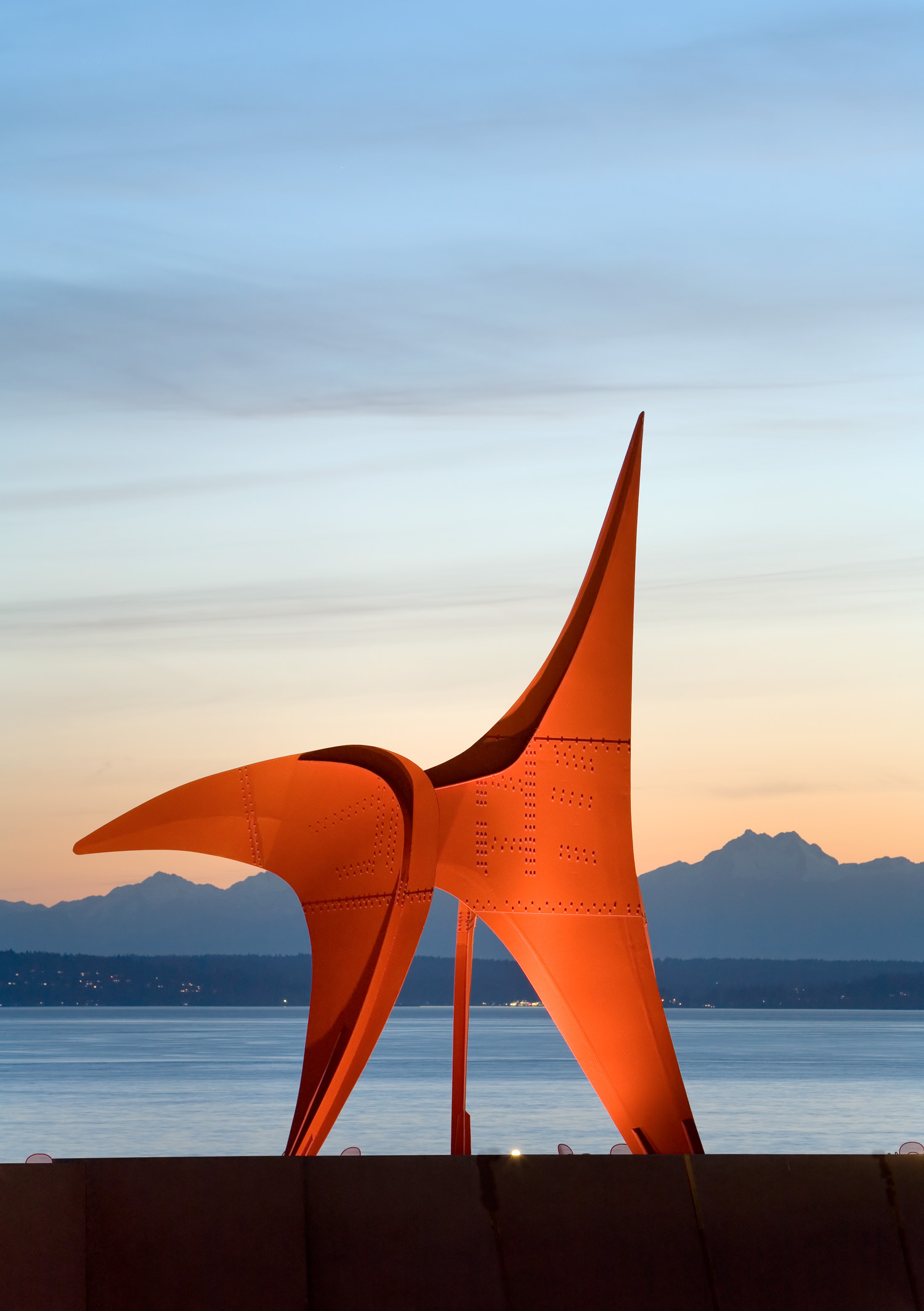 Sculpture on the water: Seattle, WA