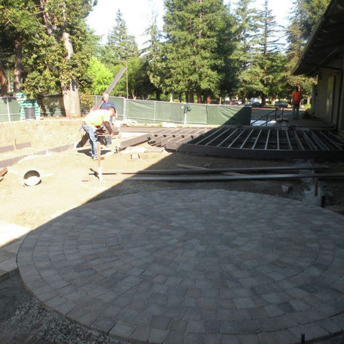 Circle patio complete