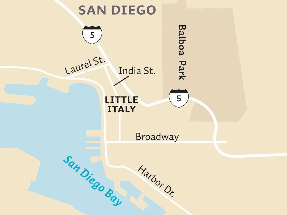 San Diego Little Italy locator