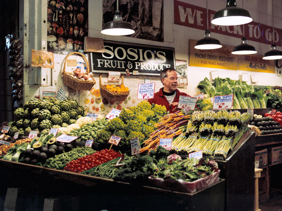 Fresh produce at Pike Place Market
