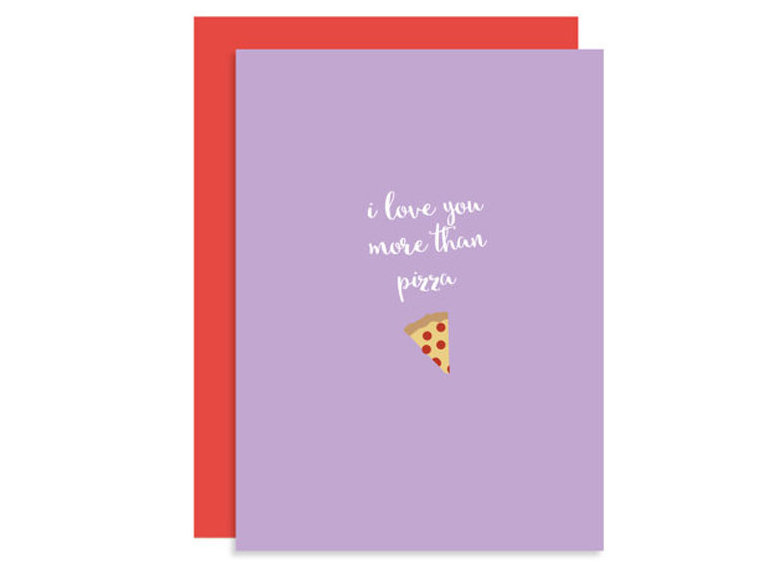 Pizza Valentine's card