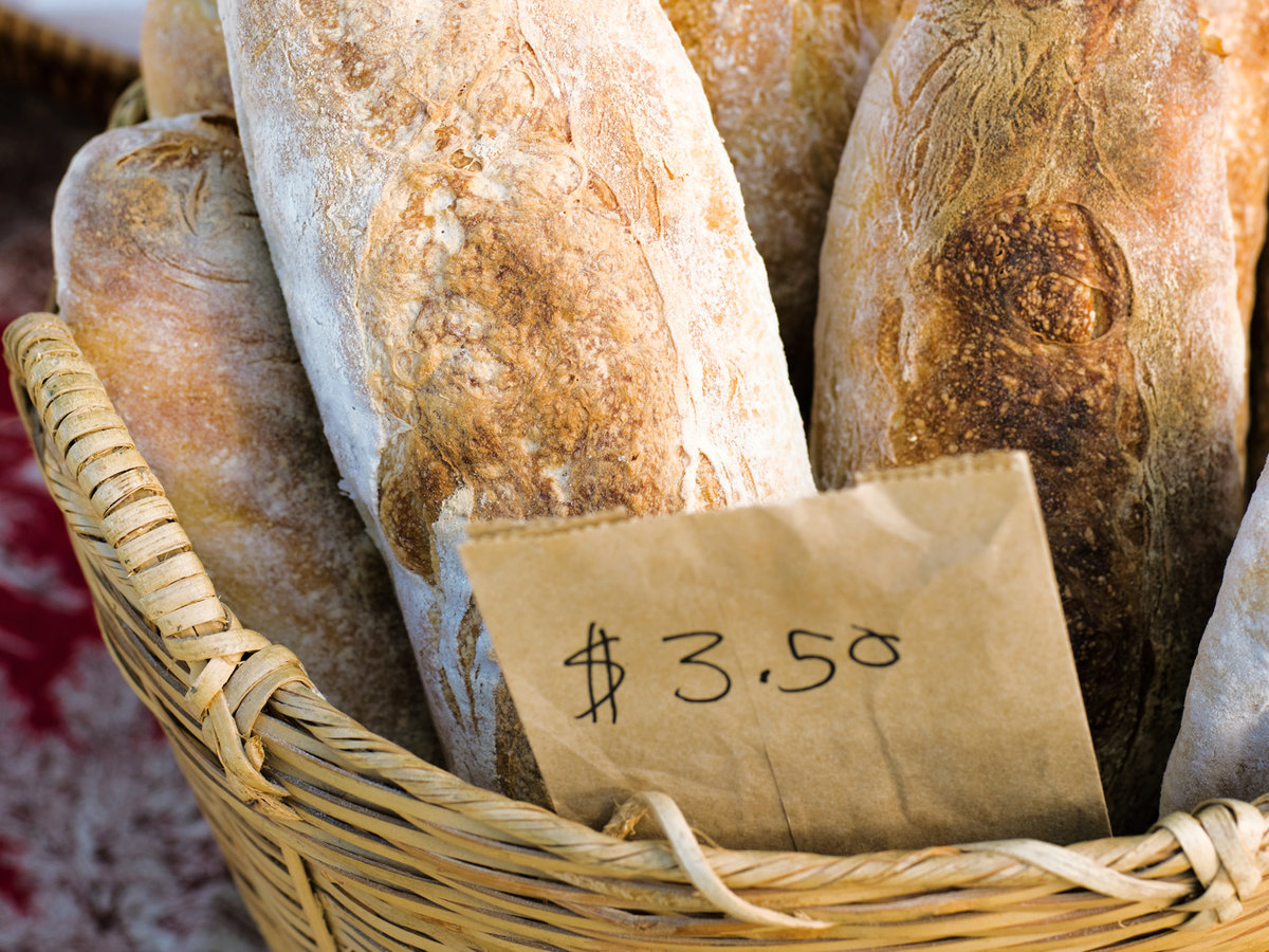 Fresh-​baked bread