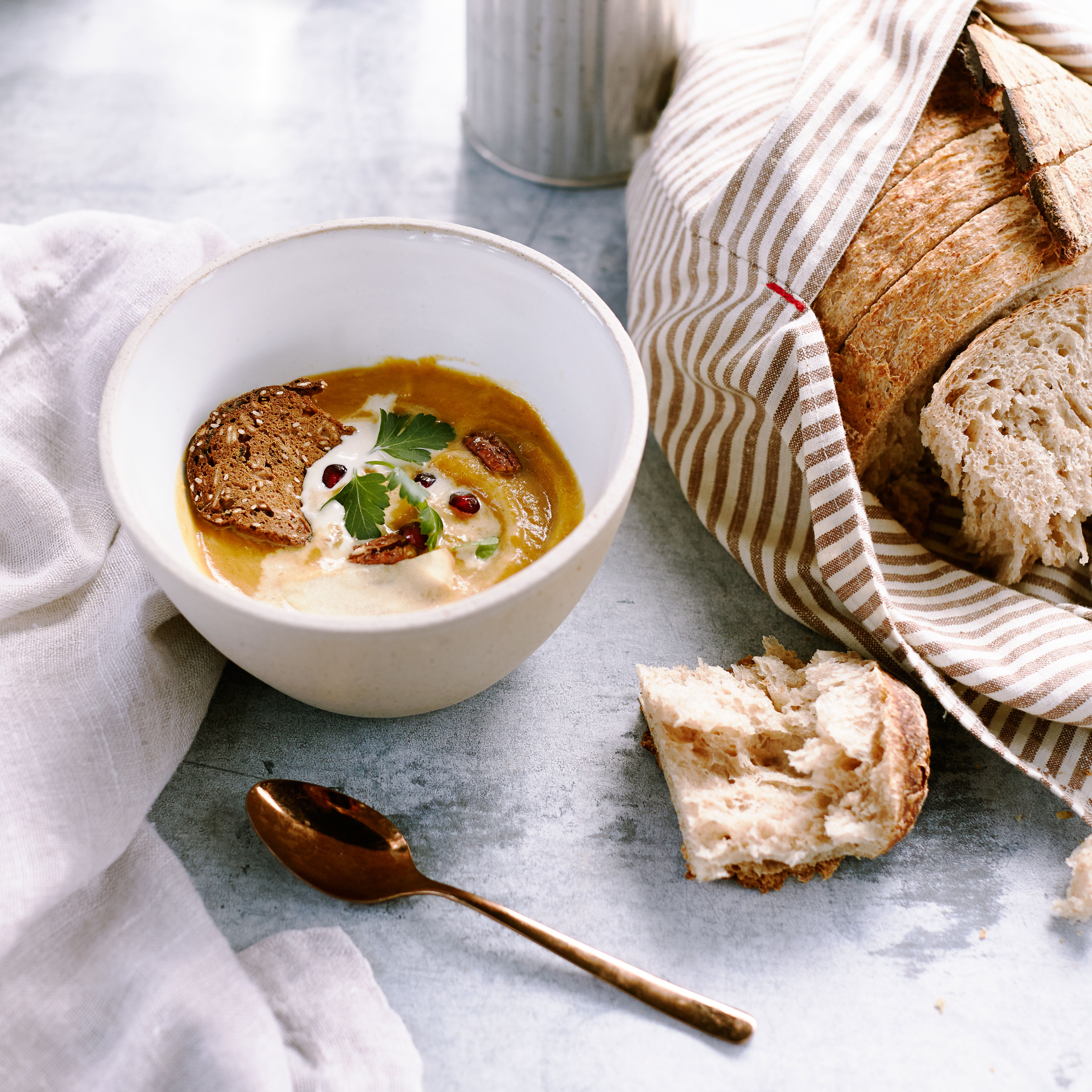 su-Spiced Apple Butternut Squash Soup Image