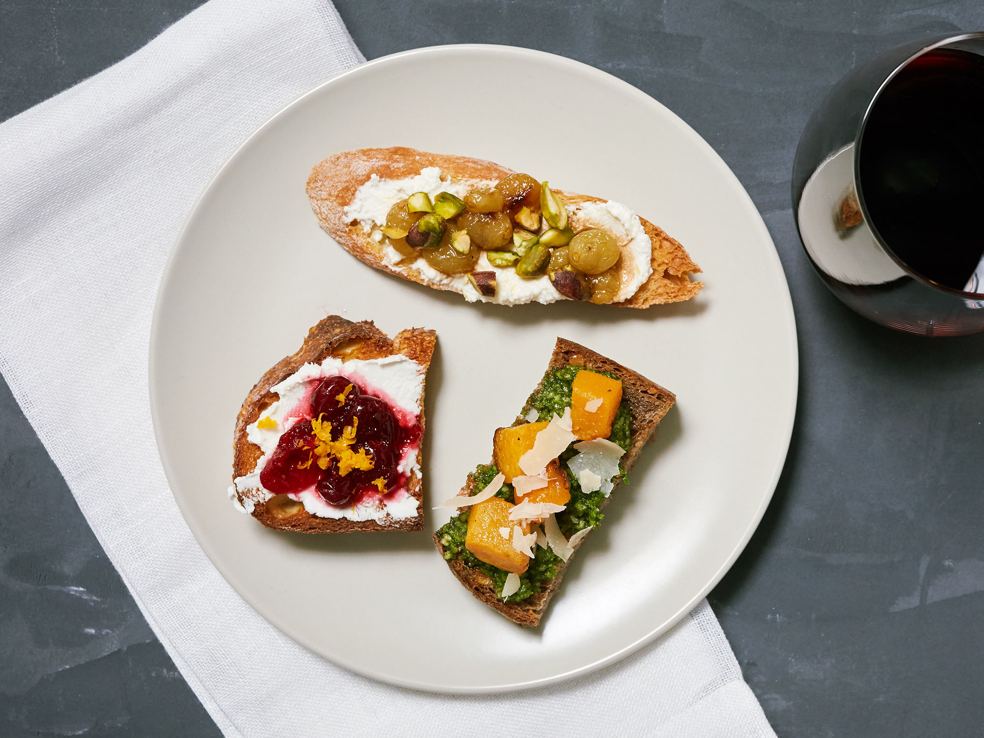 Roasted Grape and Ricotta Toasts Recipe - Sunset Magazine