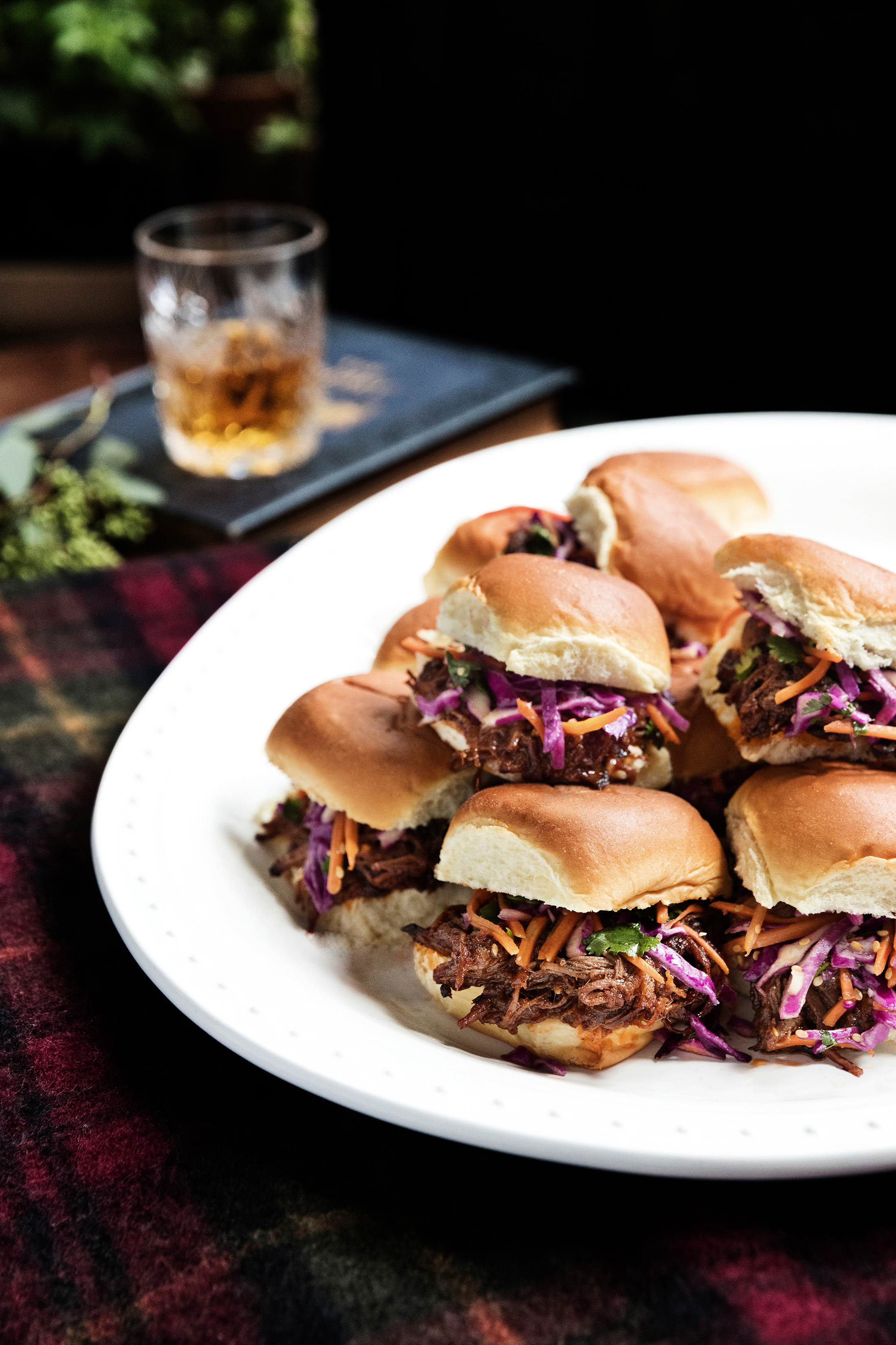 su-Pulled Brisket Sandwiches with Sesame Slaw