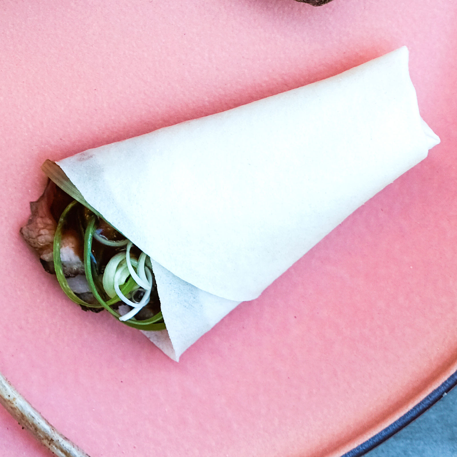 su-Asian Duck Wraps with Hoisin Dipping Sauce Image