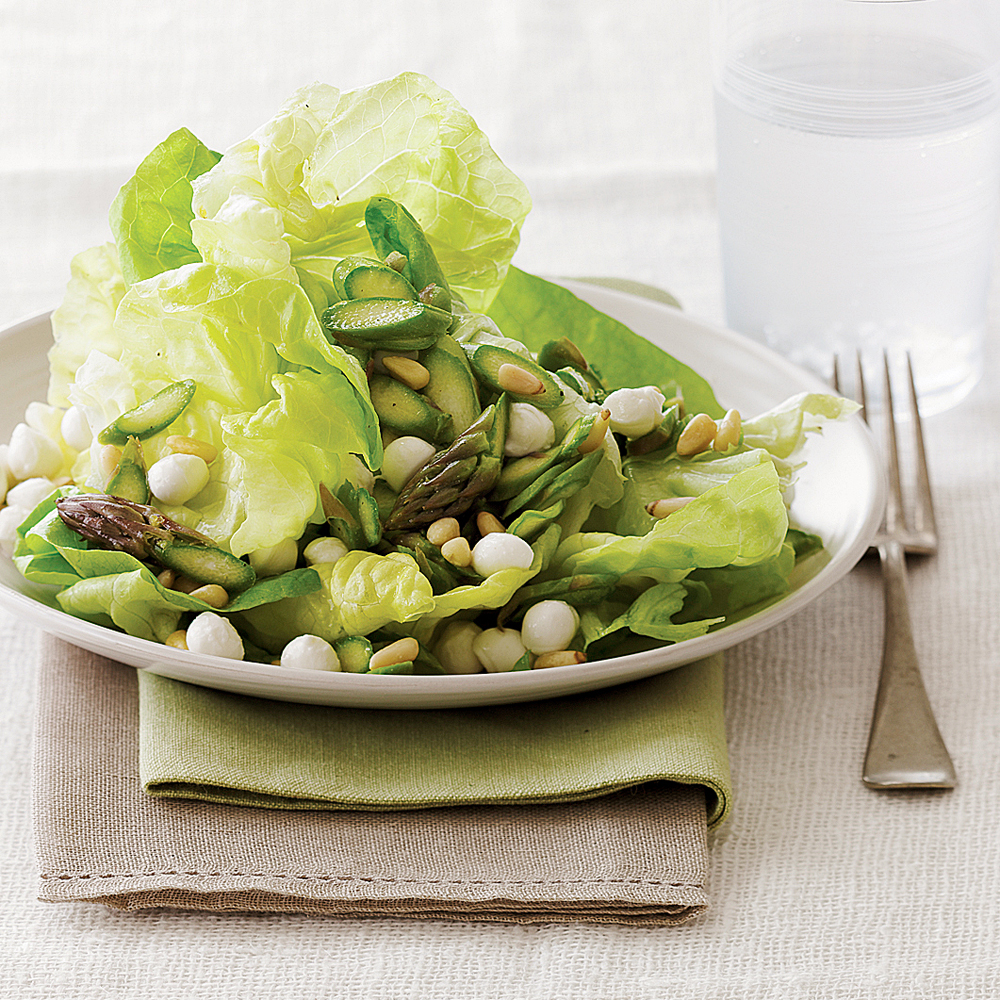 Asparagus and Butterhead Lettuce Salad
