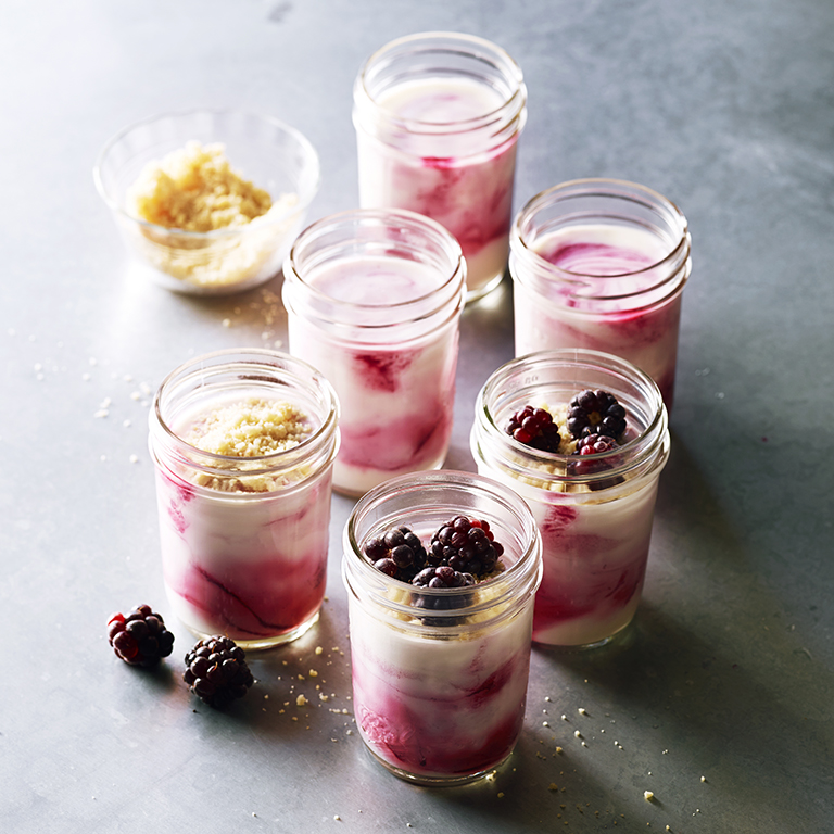 su-Boysenberry Mousse with Cookie Crumble Image