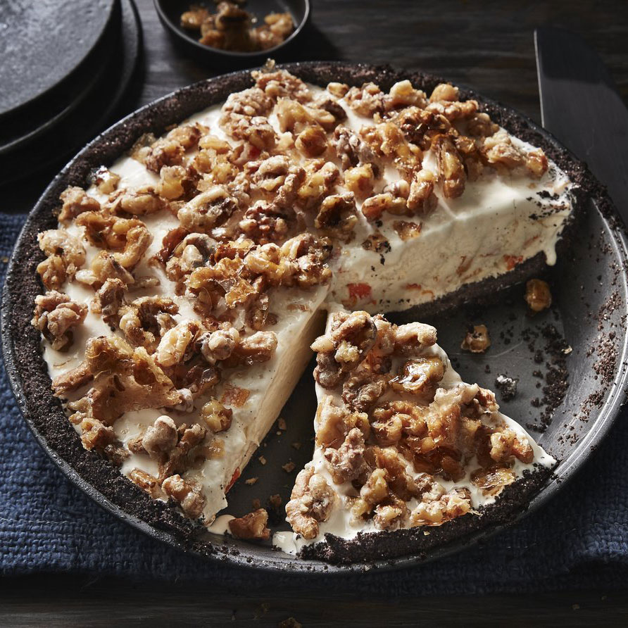 su-Candied-Orange Walnut Ice Cream Pie Image