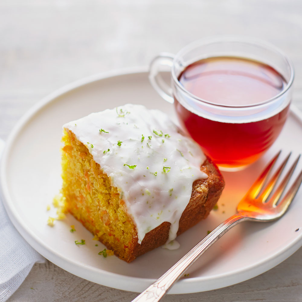 su-Carrot Ginger Tea Cake with Lime Glaze Image
