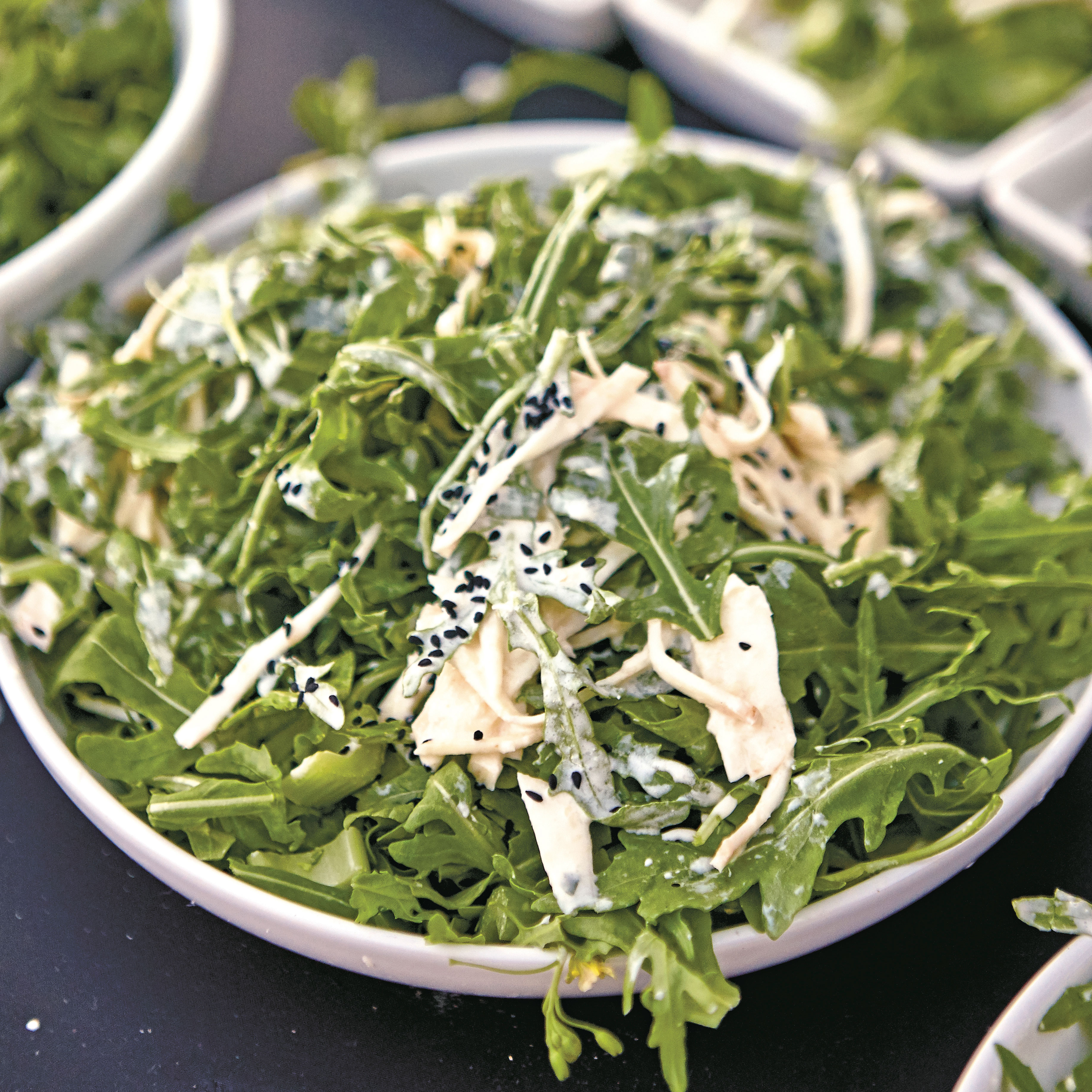 su-Celery Root Arugula Salad with Horseradish Dressing Image