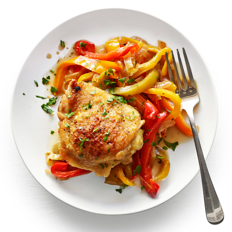 su-Chicken Thighs Peperonata Image