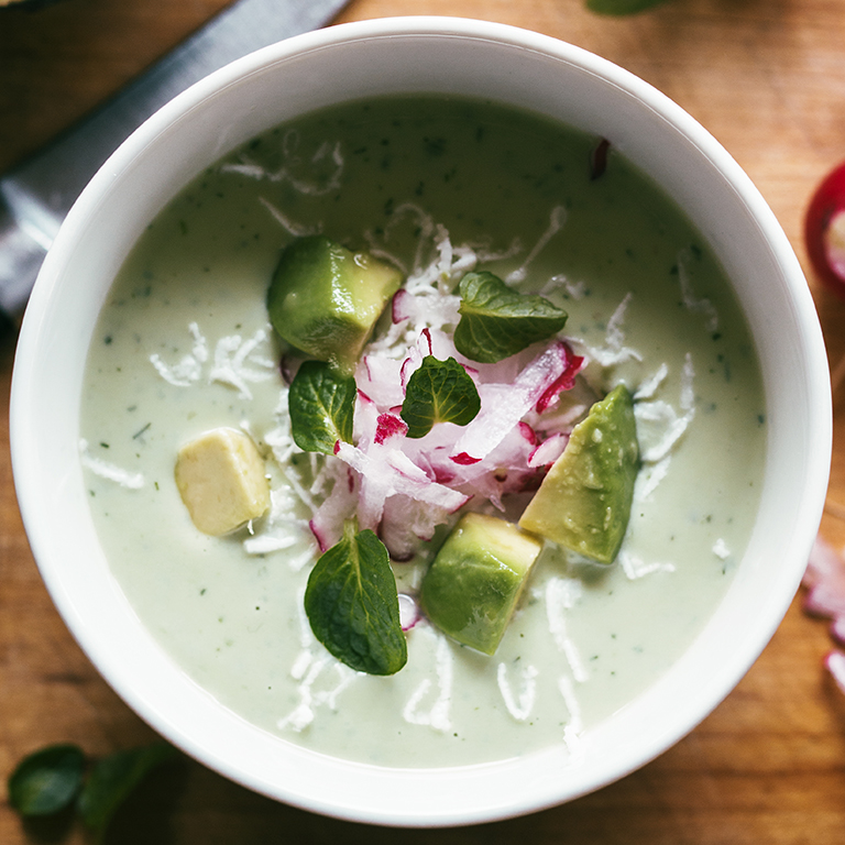 su-Chilled Avocado and Yogurt Soup Image