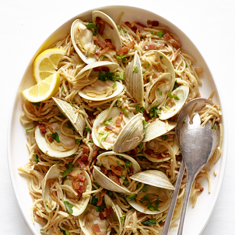 su-Clams with Pasta and Bacon Image