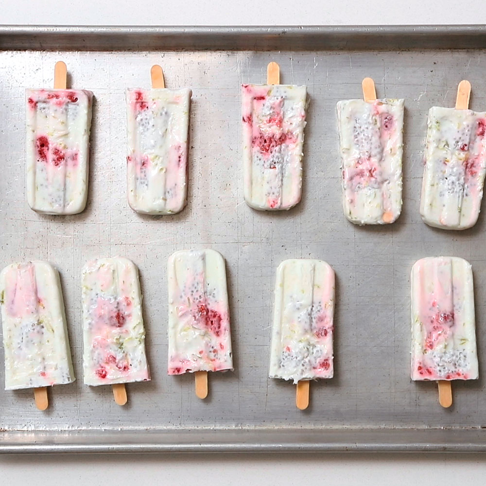 How to Make Coconut Lime Chia Popsicles