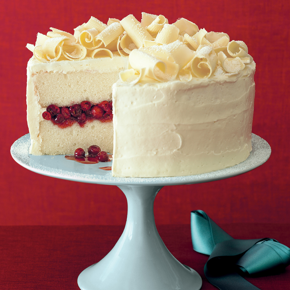 Cranberry Obsession Snow Cake