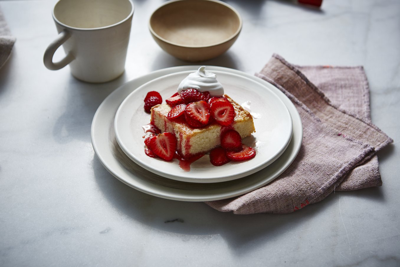 Cream Cake with Fresh Strawberries Recipe – Sunset Magazine