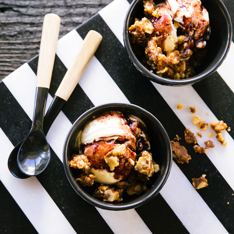 su-Crème Fraîche Ice Cream Sundaes Image