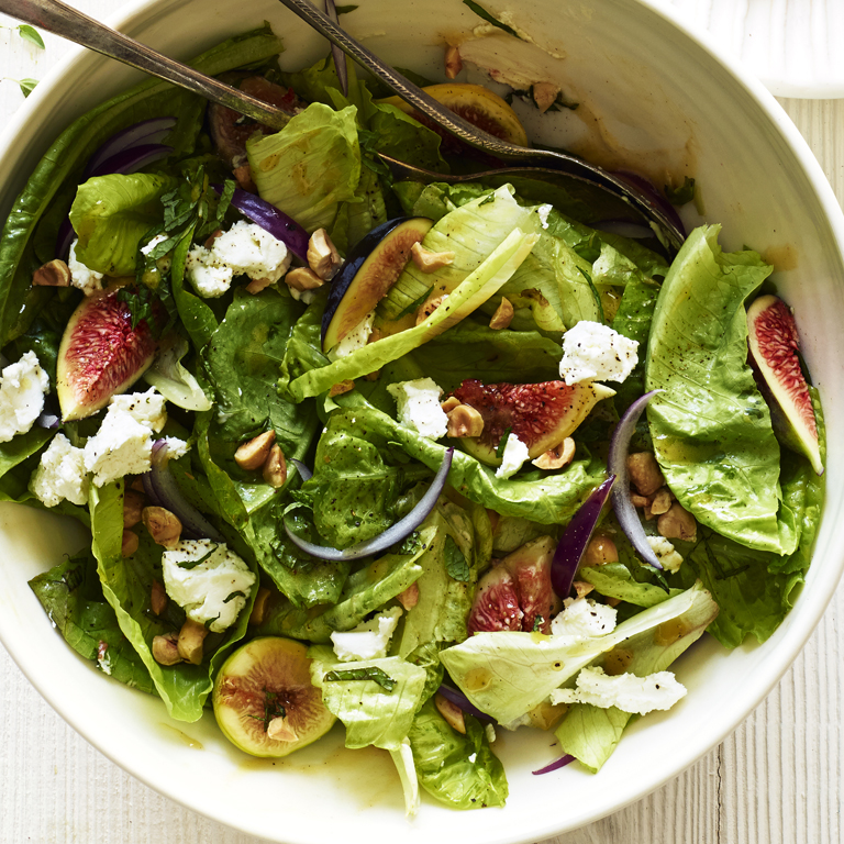 su-Fig, Hazelnut, and Goat Cheese Salad Image