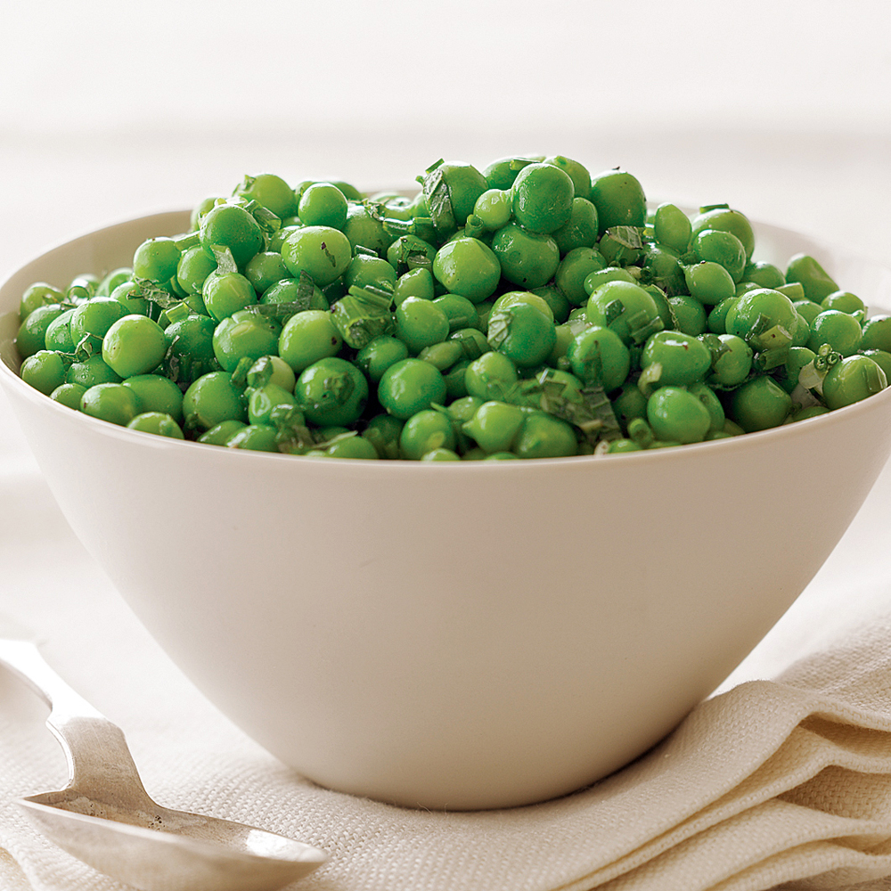 Fresh Peas with Mint and Green Onions
