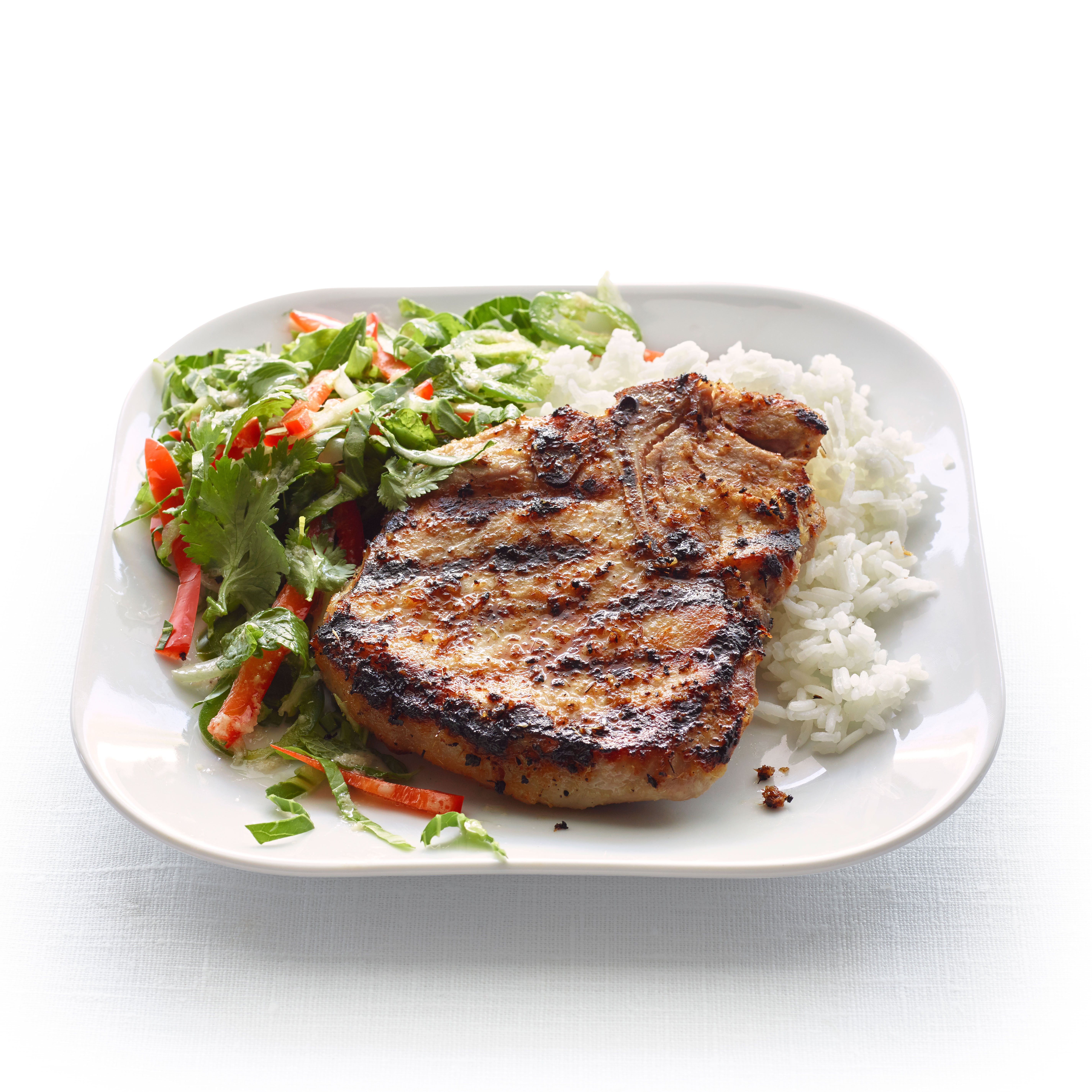 Grilled Lemongrass Pork Chops