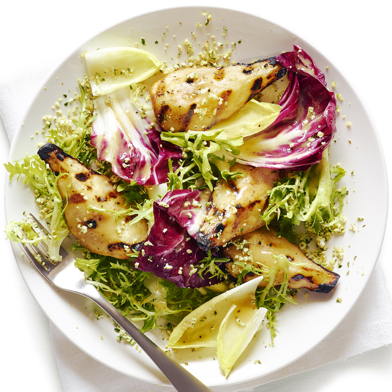 su-Grilled Pear, Chicory, and Endive Salad Image