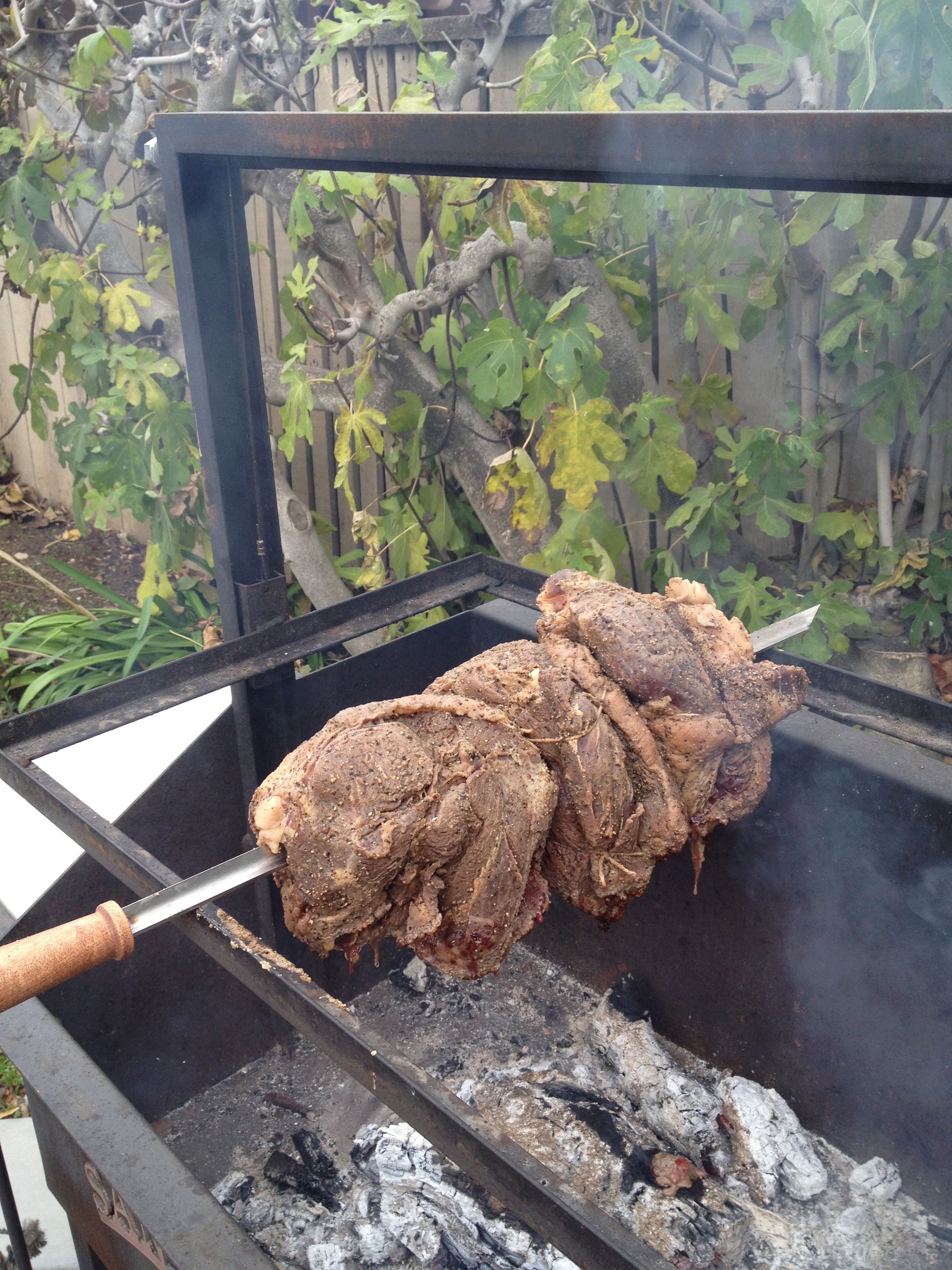 Santa Maria-Style Barbecue on a Giant Skewer