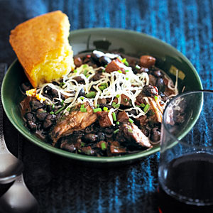 whiskey-and-triple-pork-black-bean-chili