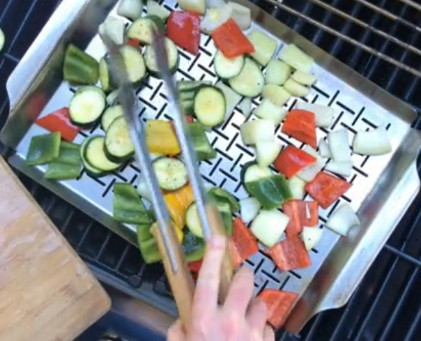 How to grill vegetables in a grill pan