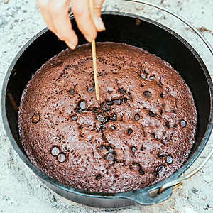 How to Make Chocolate Cake in a Dutch Oven