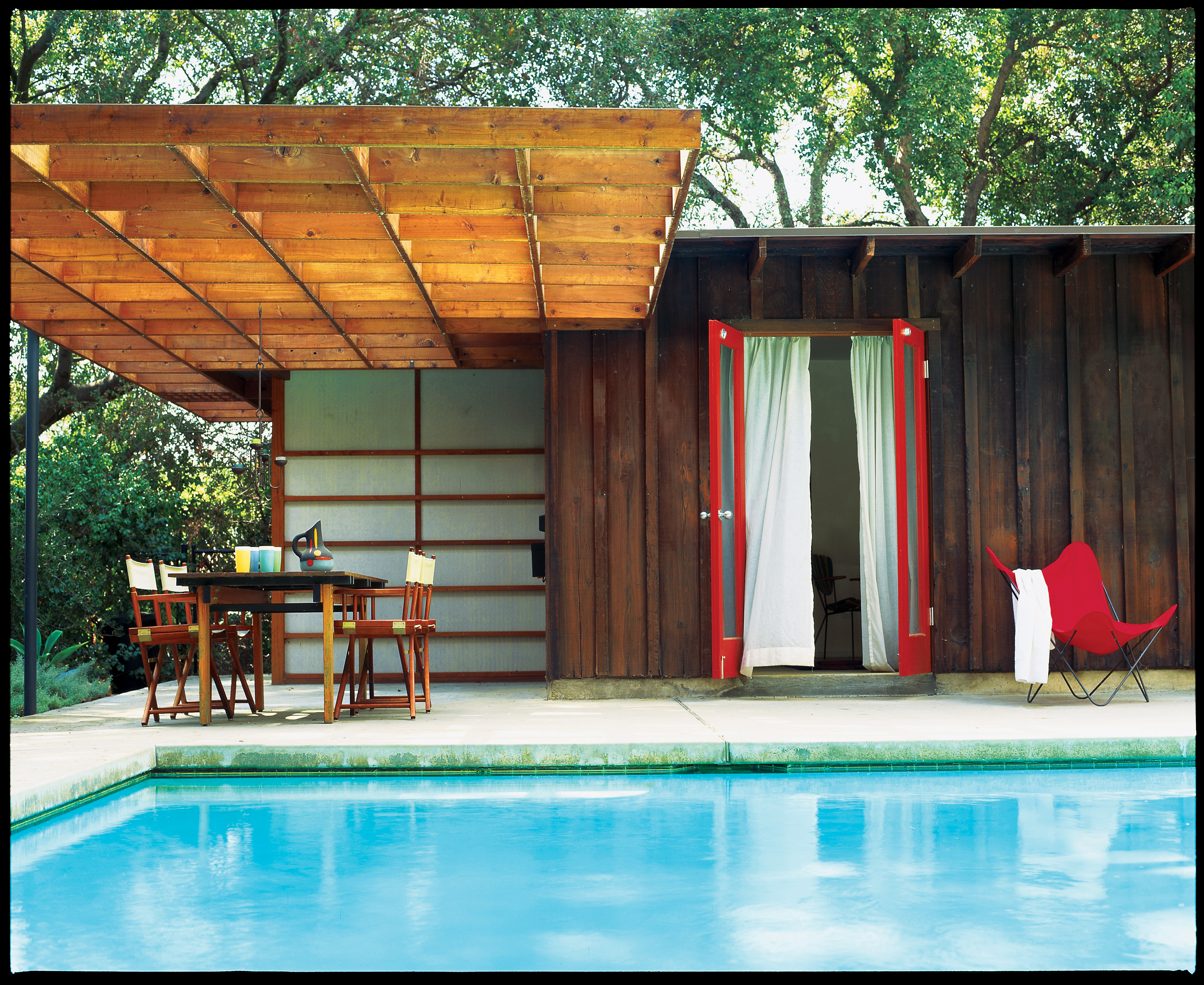 It Used to Be a Horse Shed—Now It's a Stylish Pool House and Guest Suite