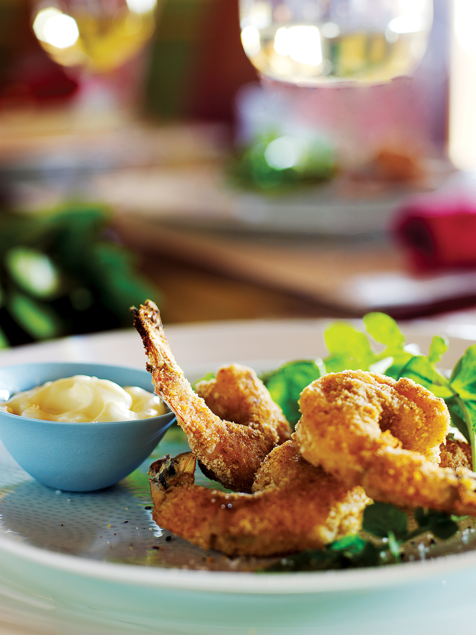 crispy-shrimp-with-arugula-and-lemony-mayo