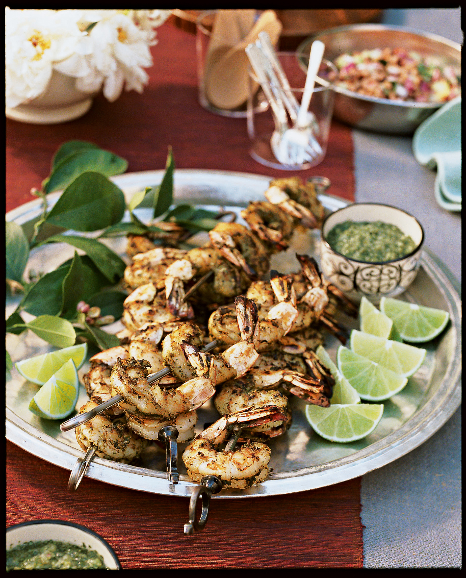 Tandoori Shrimp on the Grill