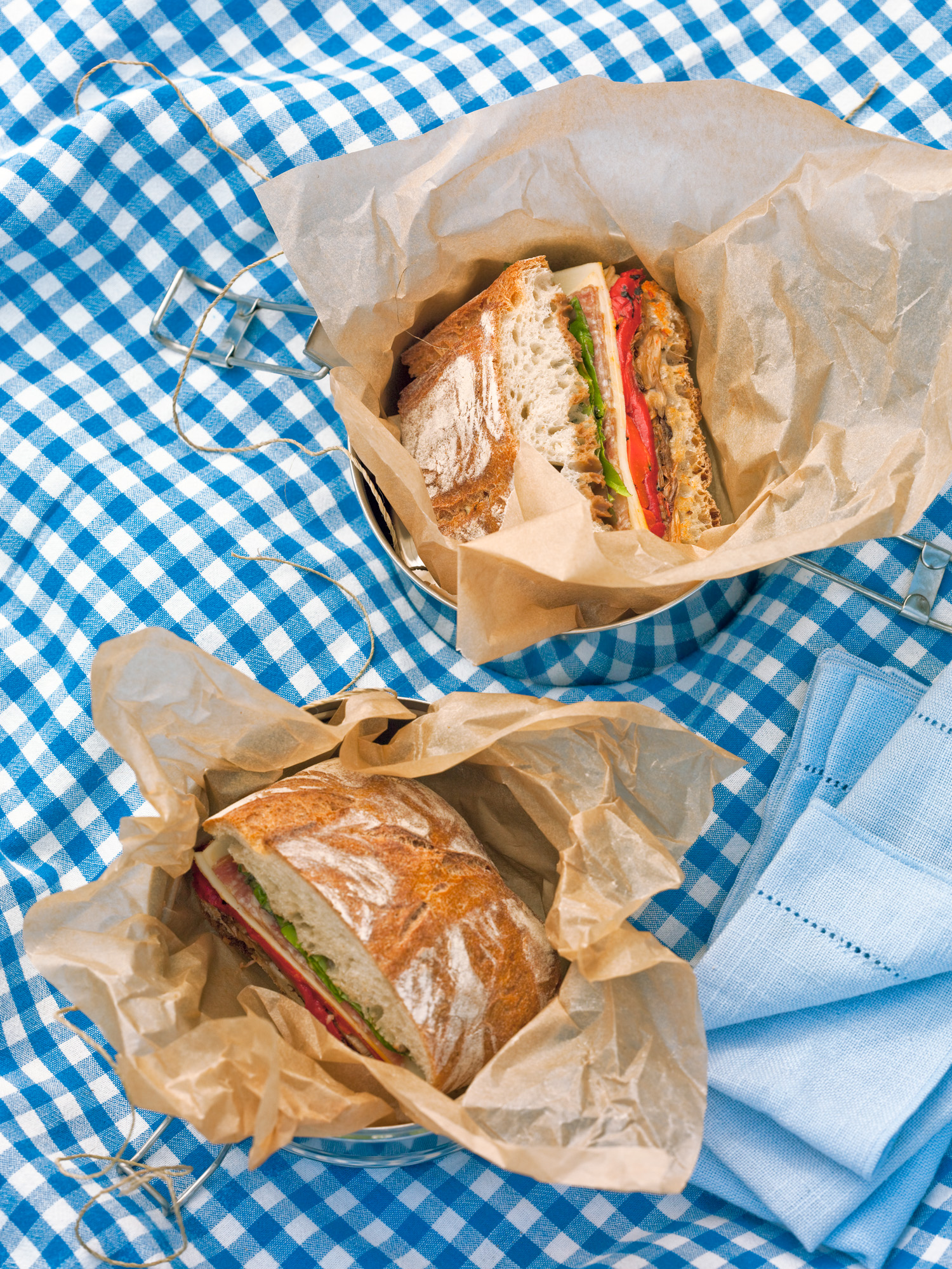 Fast Fresh Brown Bag Lunches Sunset Magazine Radicchio Roasted Pepper And Provolone Ciabatta Sandwiches