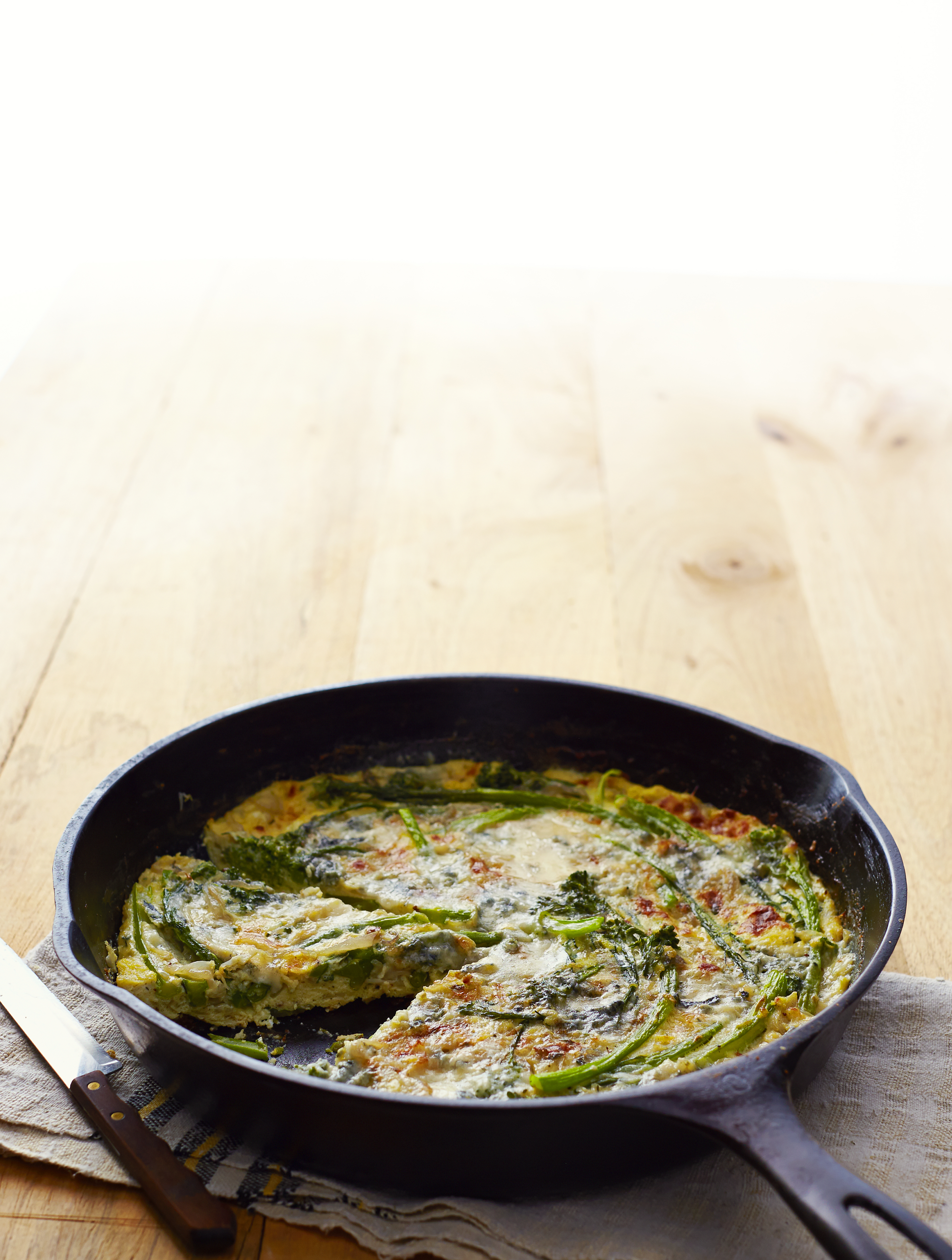 broccolini-and-blue-cheese-frittata