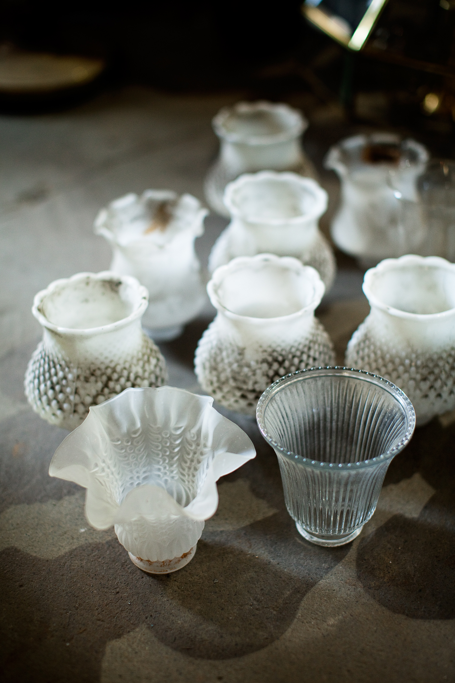 before-chandelier-lampshades-lumber