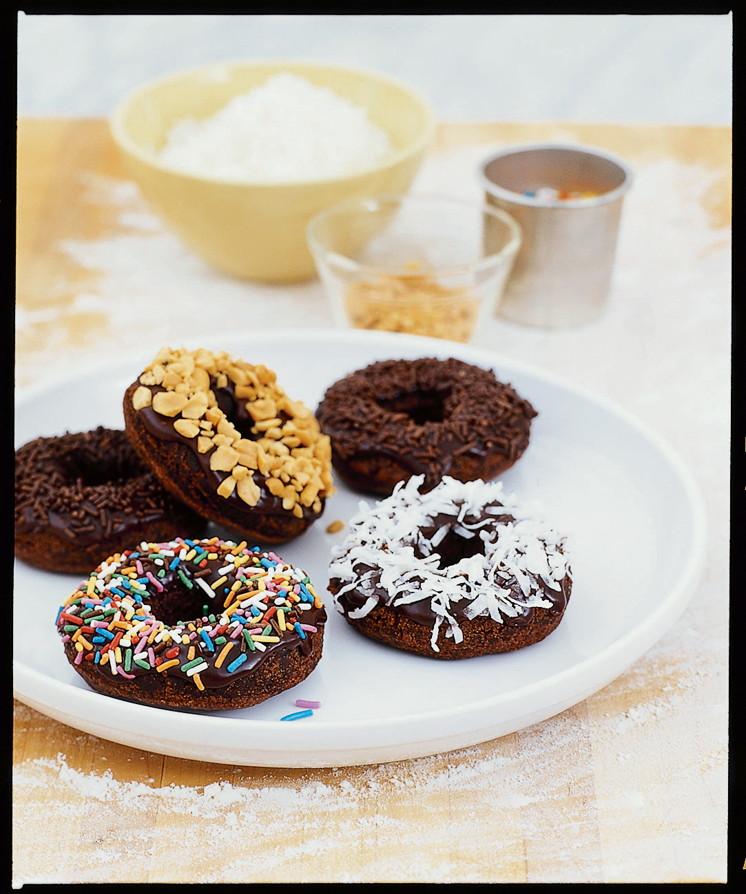 chocolate-cake-doughnuts