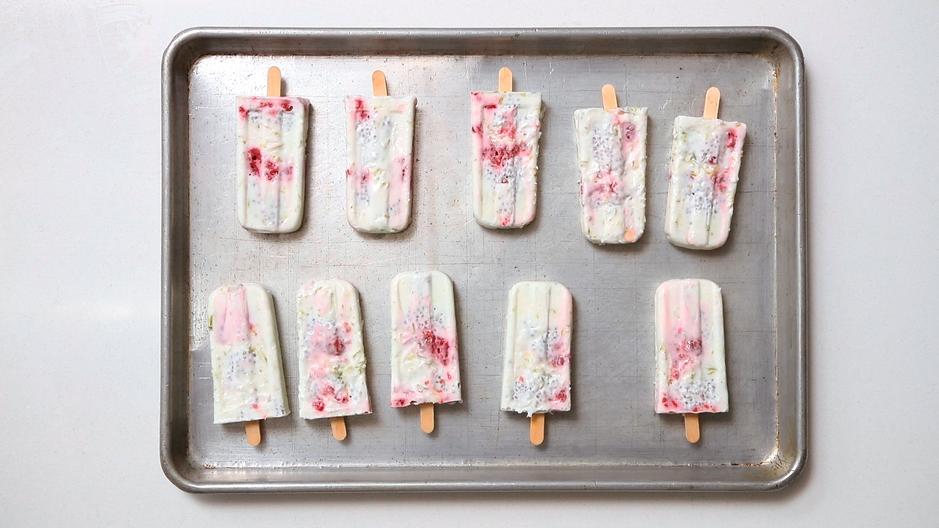 How to Make Coconut Lime Chia Popsicles
