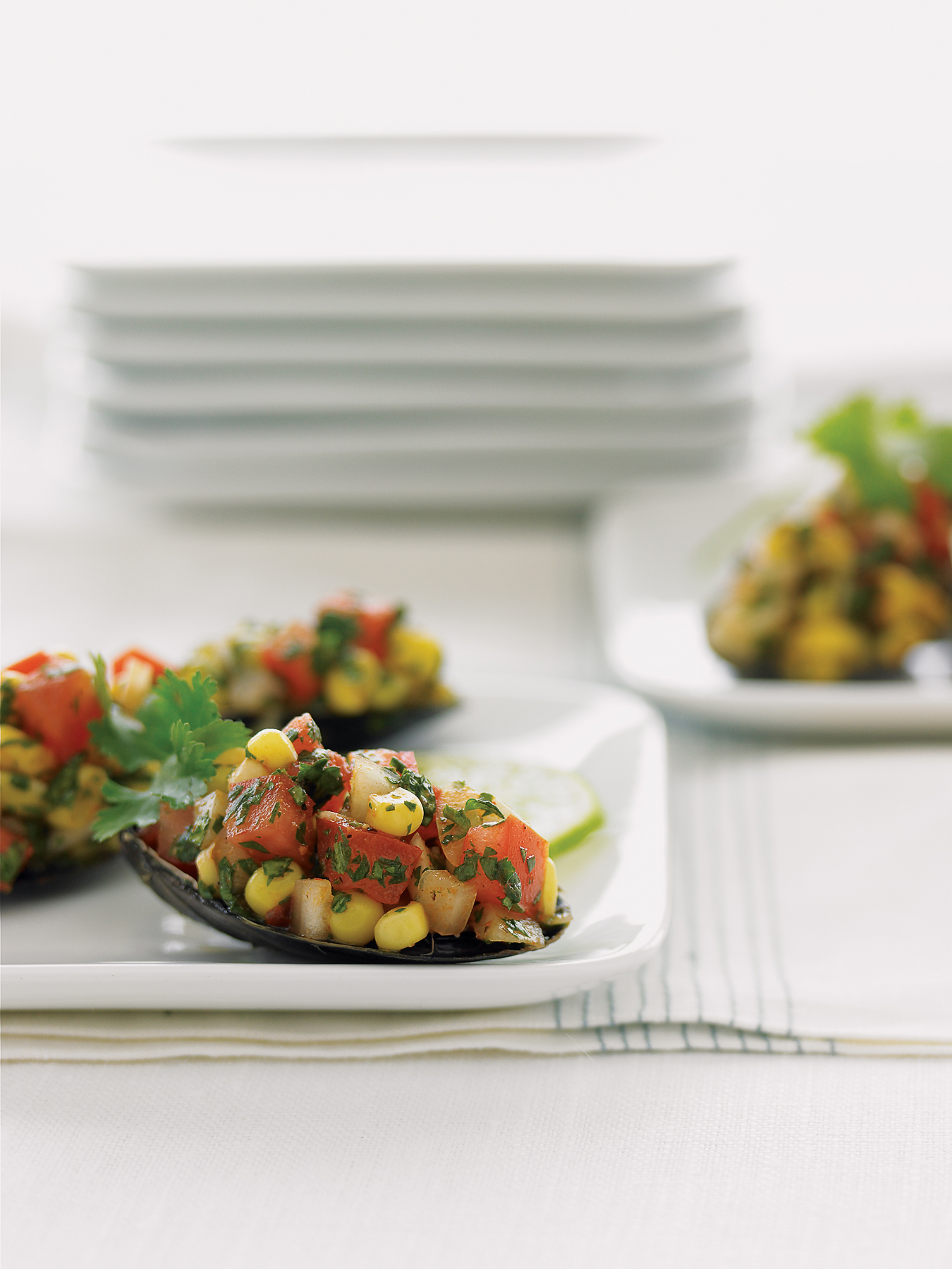 mussels-with-corn-tomato-salsa
