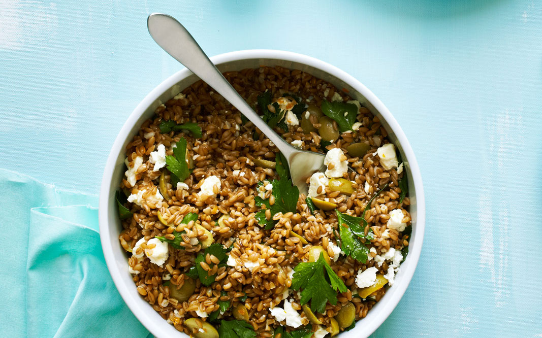 farro-green-olive-and-feta-salad