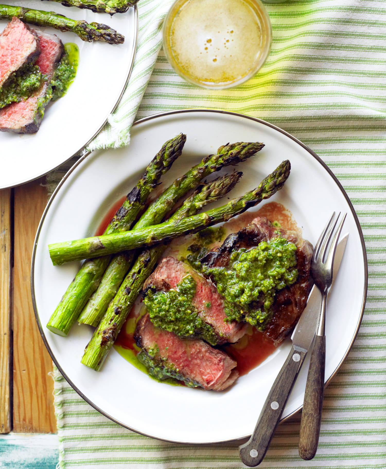 rib-eye-steaks-with-pistachio-butter-and-asparagus