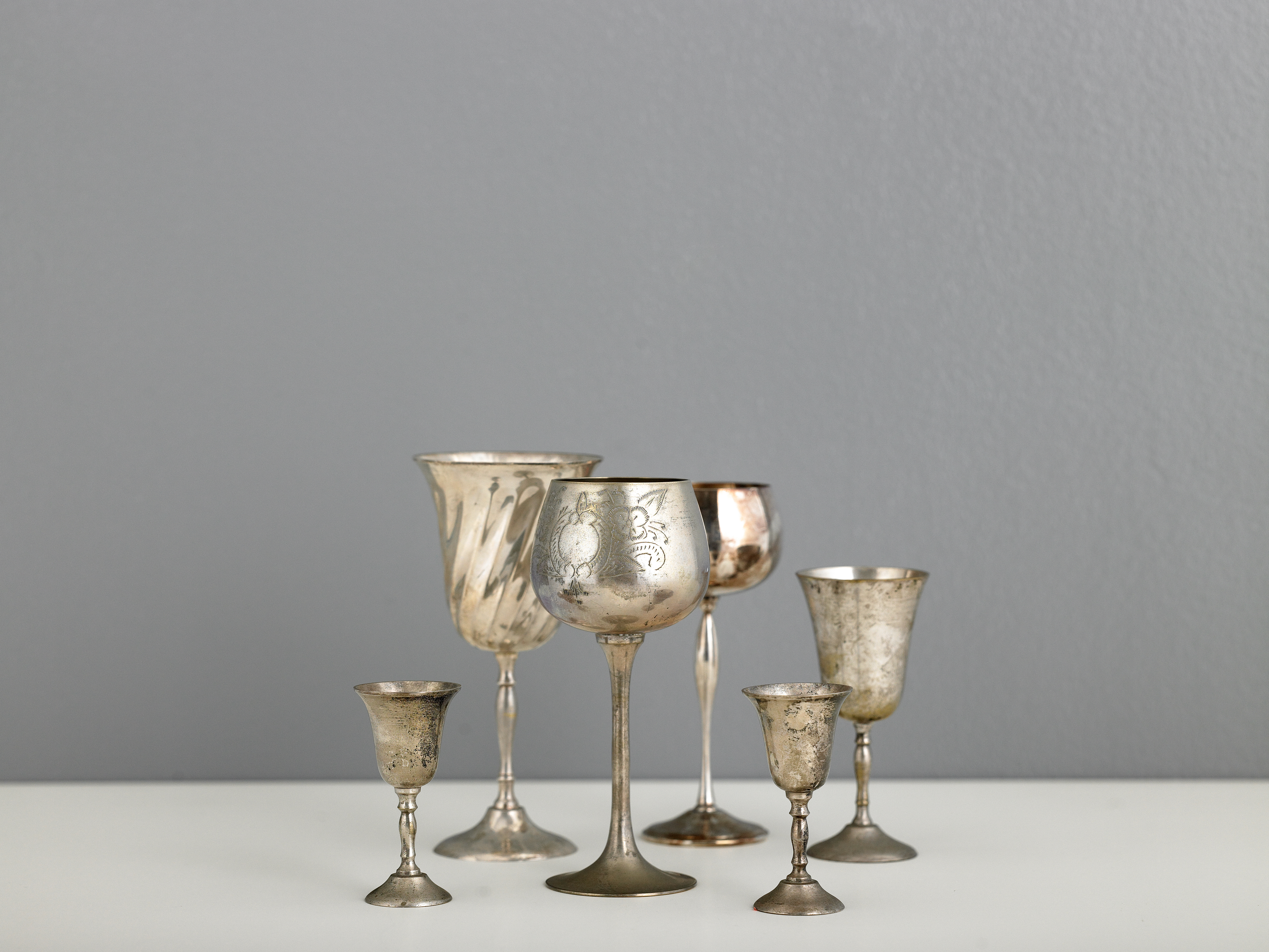 before-metal-goblets