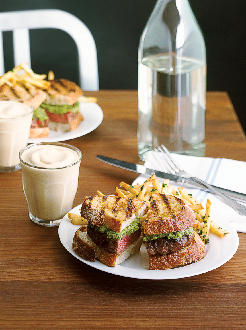 lamb-burgers-with-pea-and-mint-relish