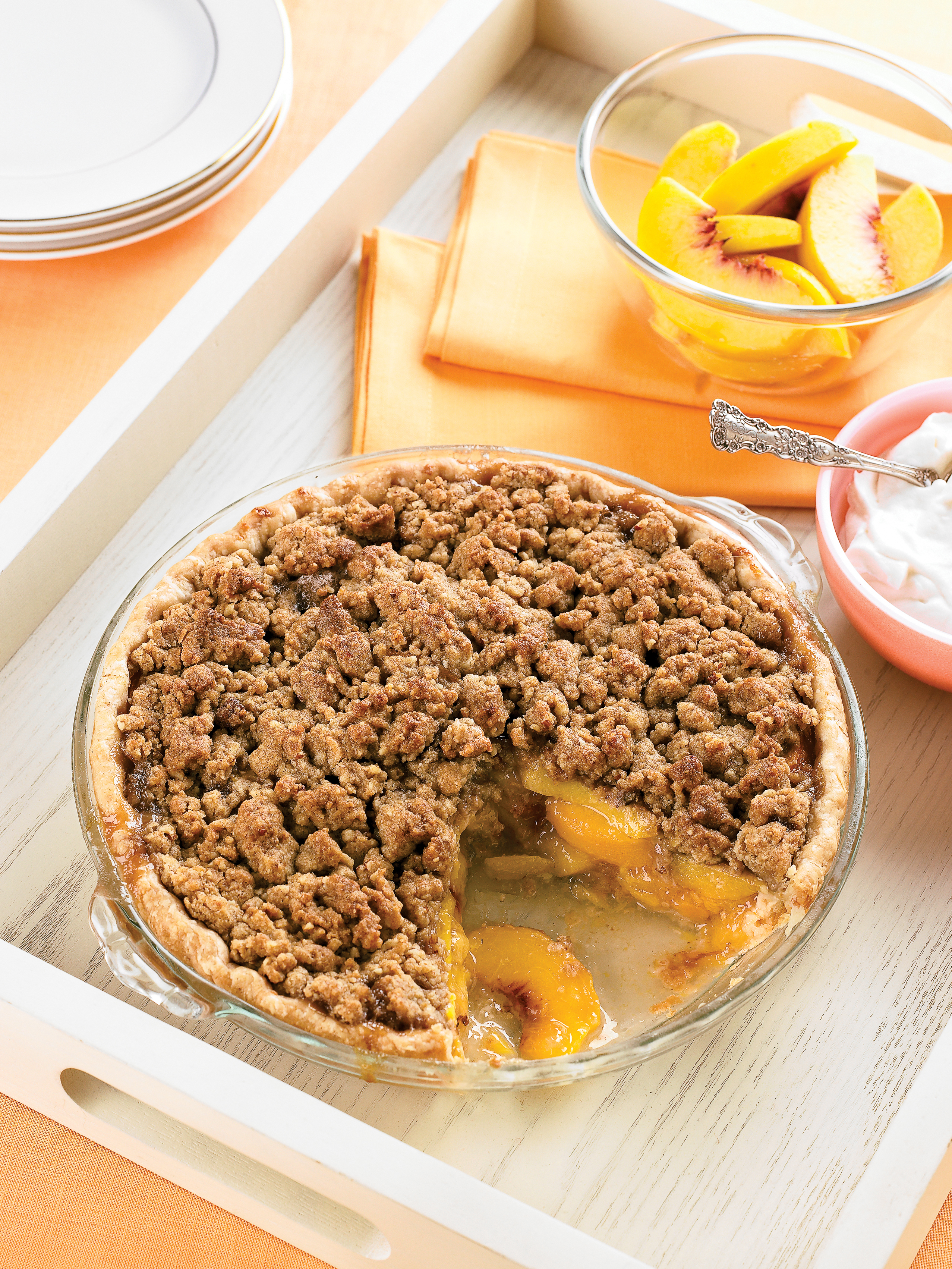 Peach Streusel Pie (1012)