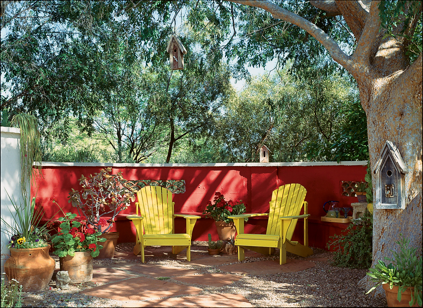 Red-hot patio