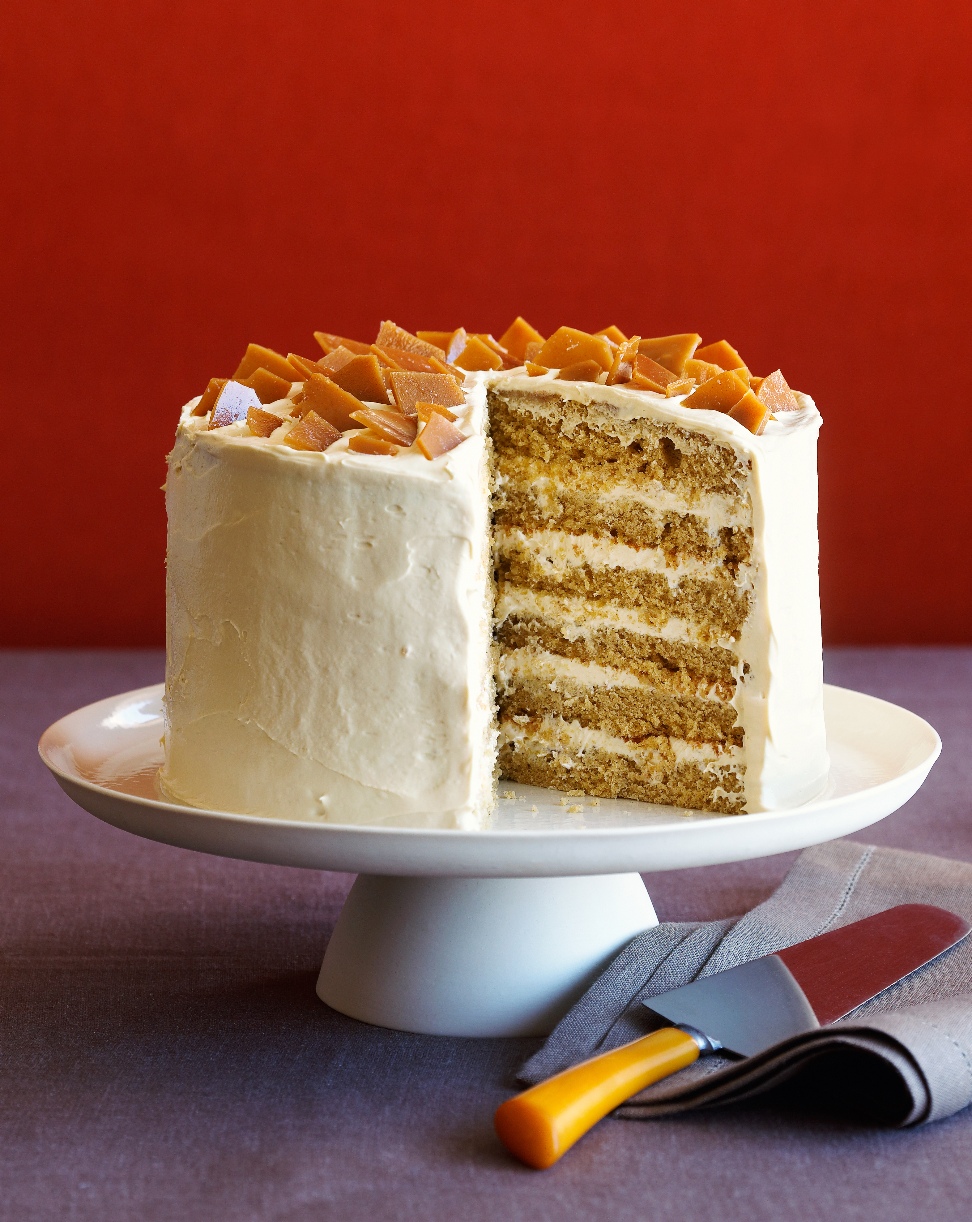 Spice Cake with Coffee Toffee Crunch