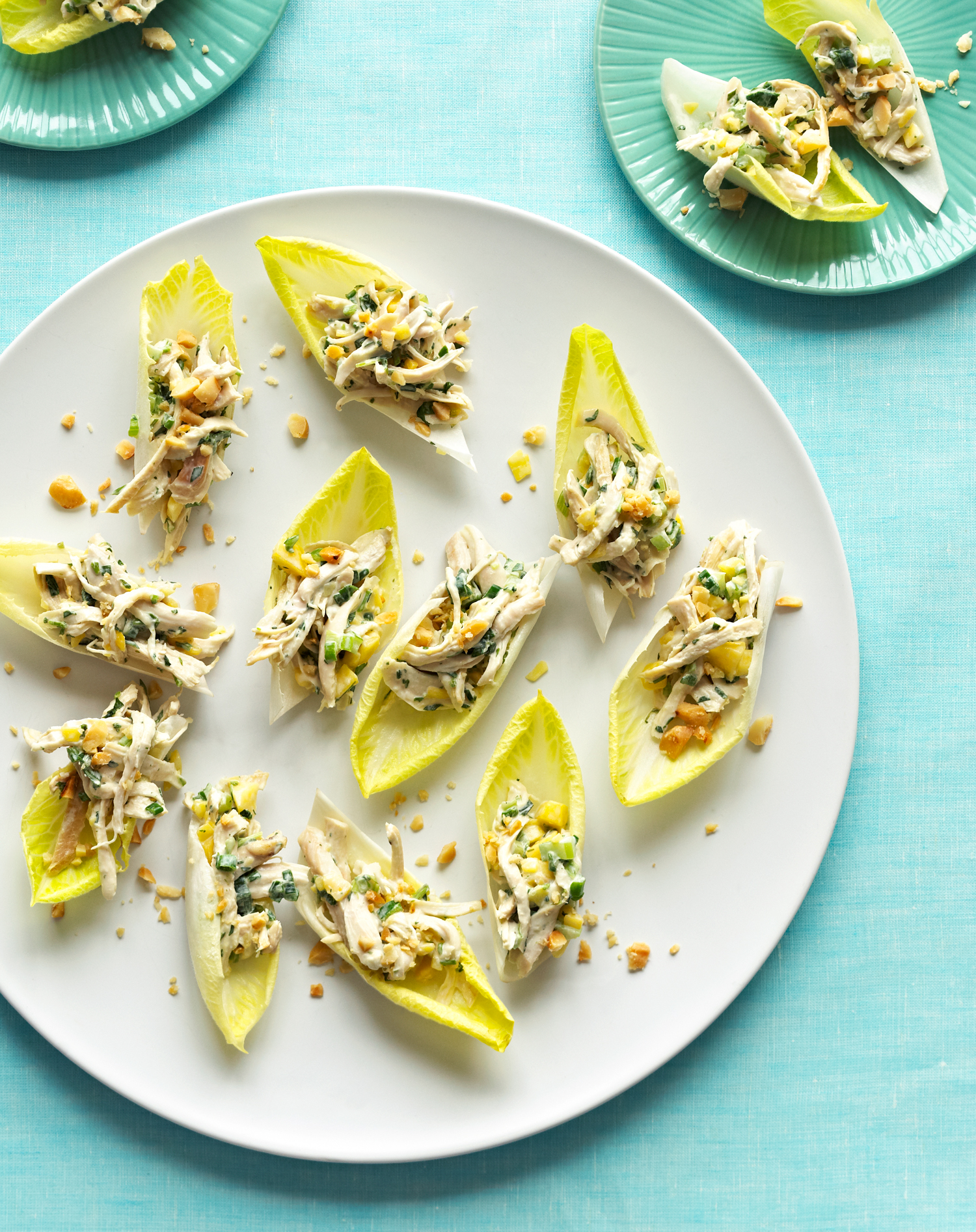 Mango Chicken Boats with Macadamia Nuts