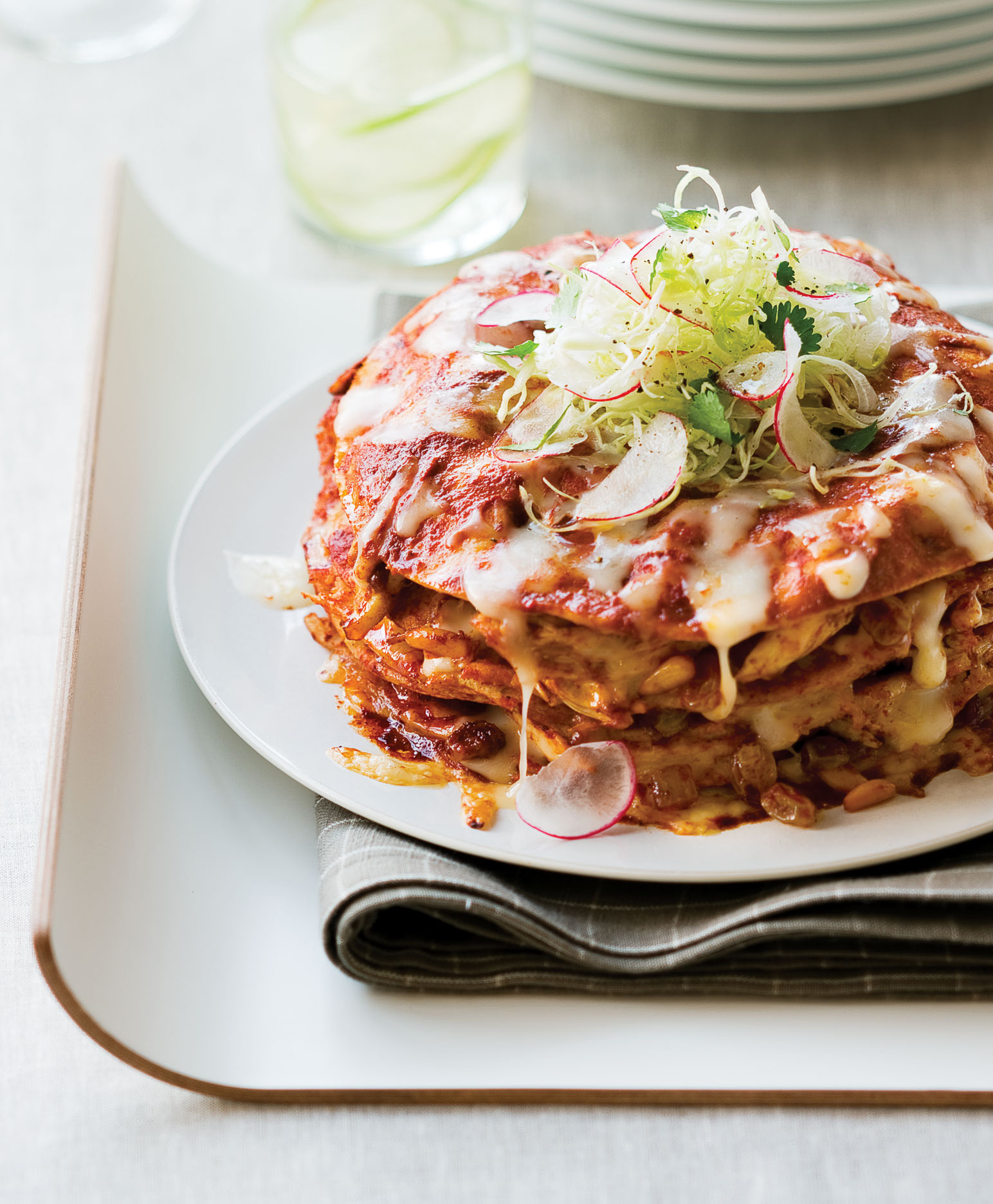 stacked-chicken-enchiladas